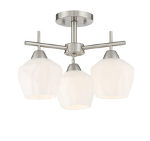 Minka-Lavery 2172-84 - 3 LIGHT SEMI FLUSH / CHANDELIER