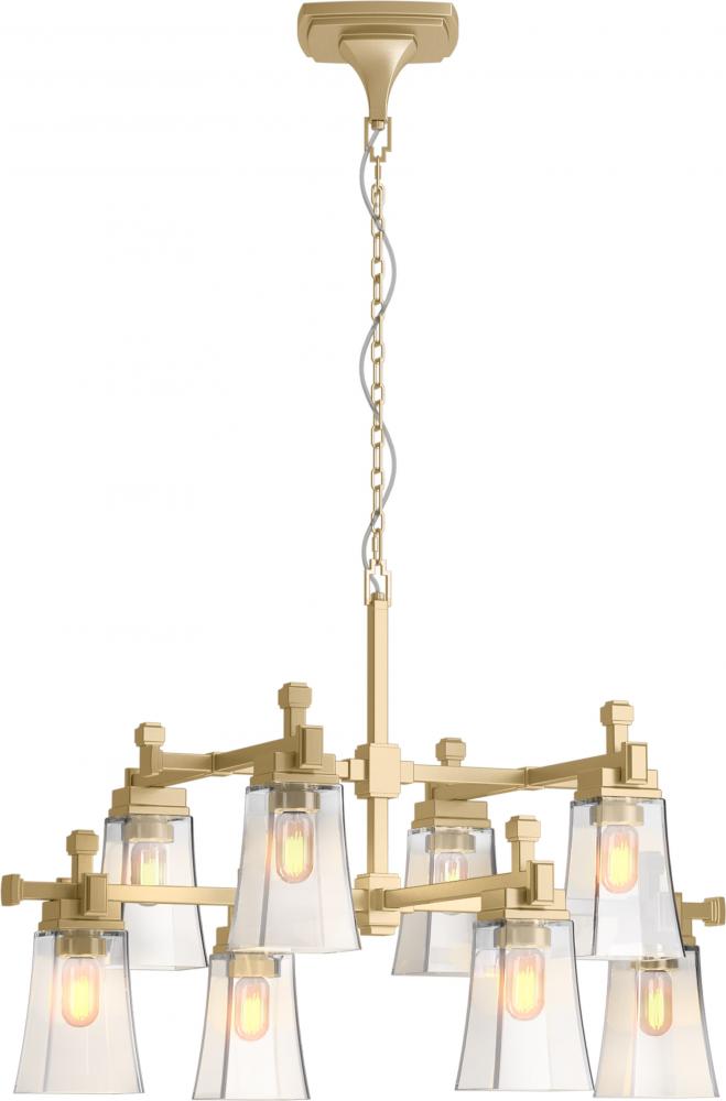 Riff 35 in. Eight-Light Chandelier