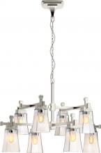 Kohler Lighting 31759-CH08-SNL - Riff 35 in. Eight-Light Chandelier