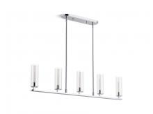 Kohler Lighting 35877-CH05-CPL - Crue 45 in. Linear Chandelier