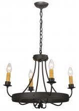 2nd Avenue Designs White 112632 - 25"W Franciscan 4 LT Chandelier