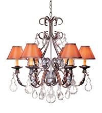 2nd Avenue Designs White 115435 - 28" Wide French Elegance 6 Light Chandelier