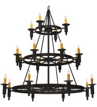 2nd Avenue Designs White 116151 - 60"W Carella 20 LT Three Tier Chandelier