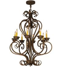 2nd Avenue Designs White 117683 - 28"W Fernando 8 LT Chandelier