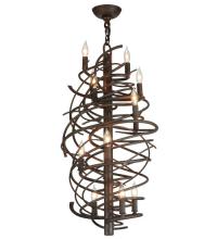 2nd Avenue Designs White 117938 - 24"W Cyclone 13 LT Chandelier