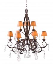 2nd Avenue Designs White 119077 - 36" Wide Country French 10 Light Two Tier Chandelier