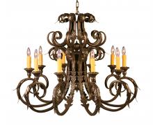 2nd Avenue Designs White 119763 - 42" Wide Serratina Chandelier