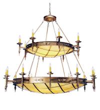 2nd Avenue Designs White 120180 - 72" Wide Valencia Two Tier Chandelier