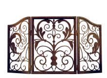 2nd Avenue Designs White 122474 - 54" Wide Venetian Fireplace Screen