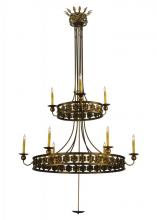 2nd Avenue Designs White 132339 - 48"W Montgomery 2 Tier Chandelier