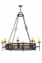 2nd Avenue Designs White 149198 - 48"W Toscano 8 LT Chandelier