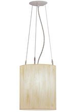 2nd Avenue Designs White 150735 - 10" Wide Cilindro De Marfil Lino Pendant