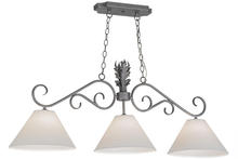 2nd Avenue Designs White 152825 - 48" Long Bristol 3 Light Island Pendant