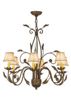 2nd Avenue Designs White 154148 - 30"W Bordeaux 6 LT Chandelier