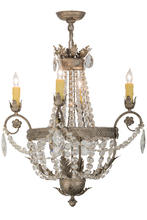 2nd Avenue Designs White 155186 - 26"W Antonia 4 LT Chandelier