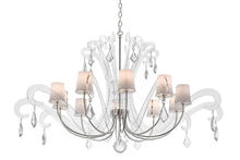 2nd Avenue Designs White 166844 - 55"W Lienz 10 LT Chandelier