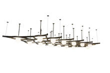 2nd Avenue Designs White 175773 - 411"L Grand Illumina Bola Oblong Chandelier