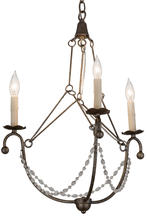 2nd Avenue Designs White 182545 - 22"W Kaitlynn 3 LT Chandelier