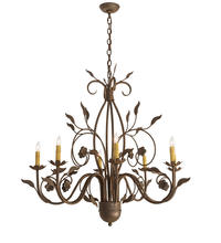 2nd Avenue Designs White 195821 - 36" Wide Bordeaux 8 LT Chandelier