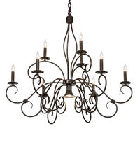 2nd Avenue Designs White 224136 - 40" Wide Grace 10 Light Two Tier Chandelier