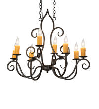 2nd Avenue Designs White 231962 - 36" Long Clifton 8 Light Oblong Chandelier