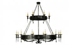 2nd Avenue Designs White 51056 - 64" Wide Warwick 18 Light Two Tier Chandelier