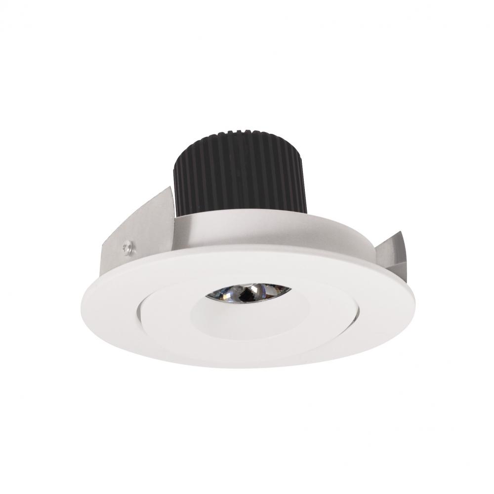 4" Iolite LED Round Adjustable Gimbal, 10-Degree Optic, 800lm / 12W, 4000K, White Finish