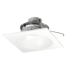 Nora NLCBC2-65340MPW/A - 6" Cobalt Click LED Retrofit, Square Reflector with Round Aperture, 750lm / 10W, 4000K, Matte