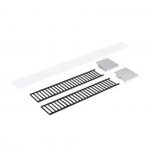 Nora NLUD-4LOUVBA - Louver Accessory Set for NLUD-4334, Black Louver, Aluminum End Caps