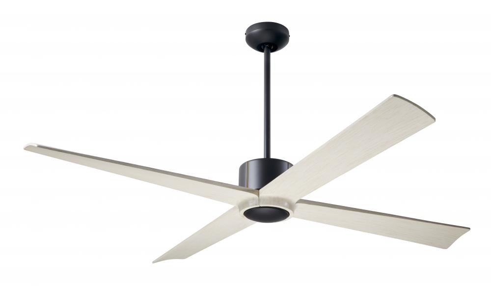 Nouveau DC Fan; Dark Bronze Finish w/ Brass; 56" Whitewash Blades; No Light; Wall Control