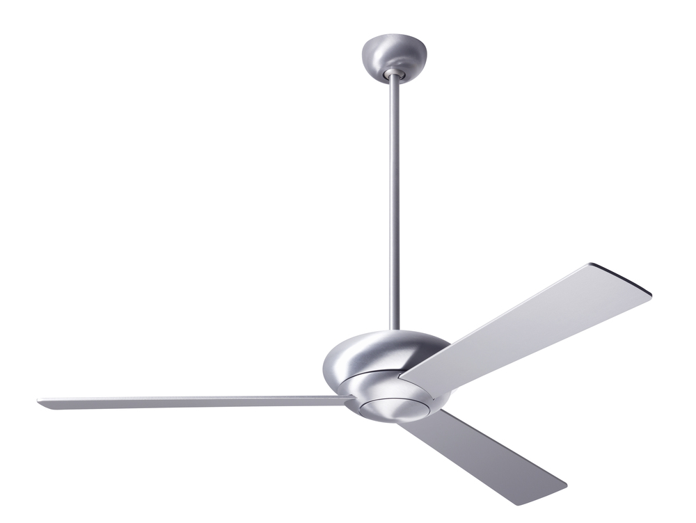 Altus Fan; Brushed Aluminum Finish; 42" Mahogany Blades; No Light; Fan Speed Control