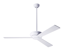 Modern Fan Co. ALT-GW-42-BK-NL-001 - Altus Fan; Gloss White Finish; 42" Black Blades; No Light; Fan Speed Control