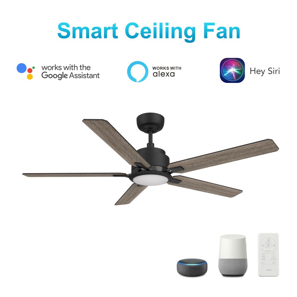 Espear 56-inch Smart Ceiling Fan with Romote, Light Kit Included, Works with Google Assistant, Amazo