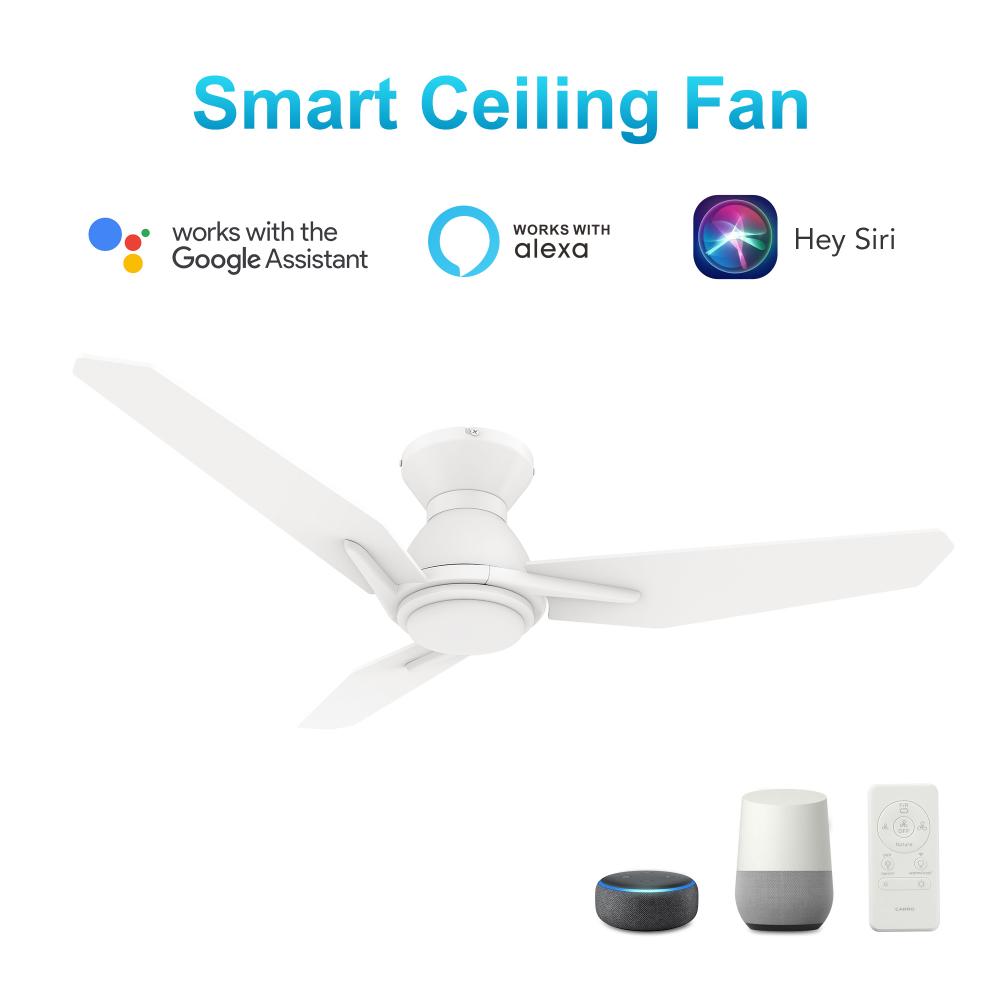 Calen 48-inch Smart Ceiling Fan with Remote, Light Kit Included, Works with Google Assistant, Amazon