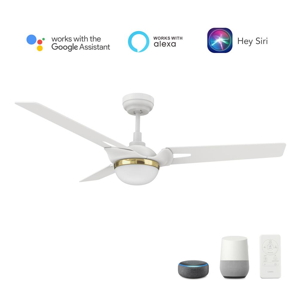 Bedford 52'' Smart Ceiling Fan with Remote, Light Kit Included?Works with Google Assistant a