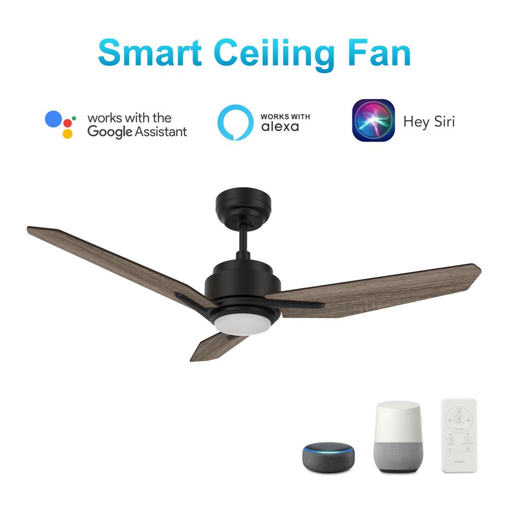 Tracer 52-inch Smart Ceiling Fan with Remote, Light Kit Included, Works with Google Assistant, Amazo