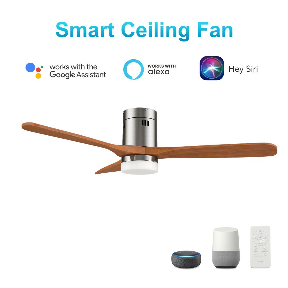 Labelle 52'' Smart Ceiling Fan with Remote, Light Kit Included?Works with Google Assistant a