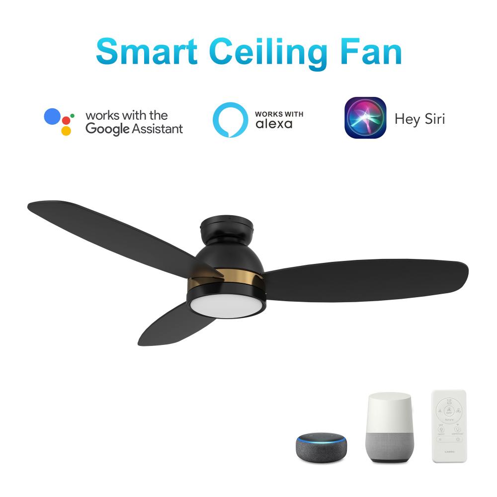 Fremont 52'' Smart Ceiling Fan with Remote, Light Kit Included?Works with Google Assistant a