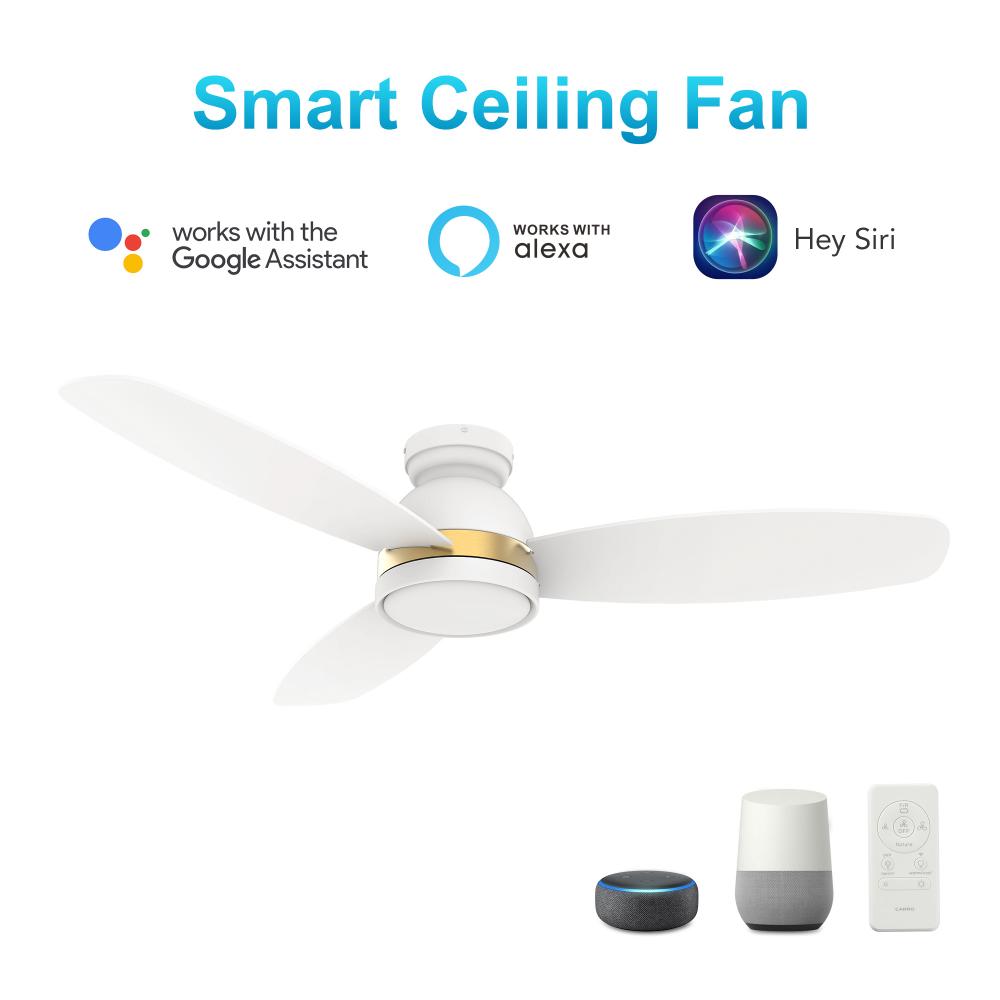 Fremont 52'' Smart Ceiling Fan with Remote, Light Kit Included?Works with Google Assistant a