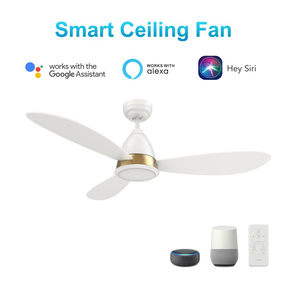 York 52'' Smart Ceiling Fan with Remote, Light Kit Included?Works with Google Assistant and