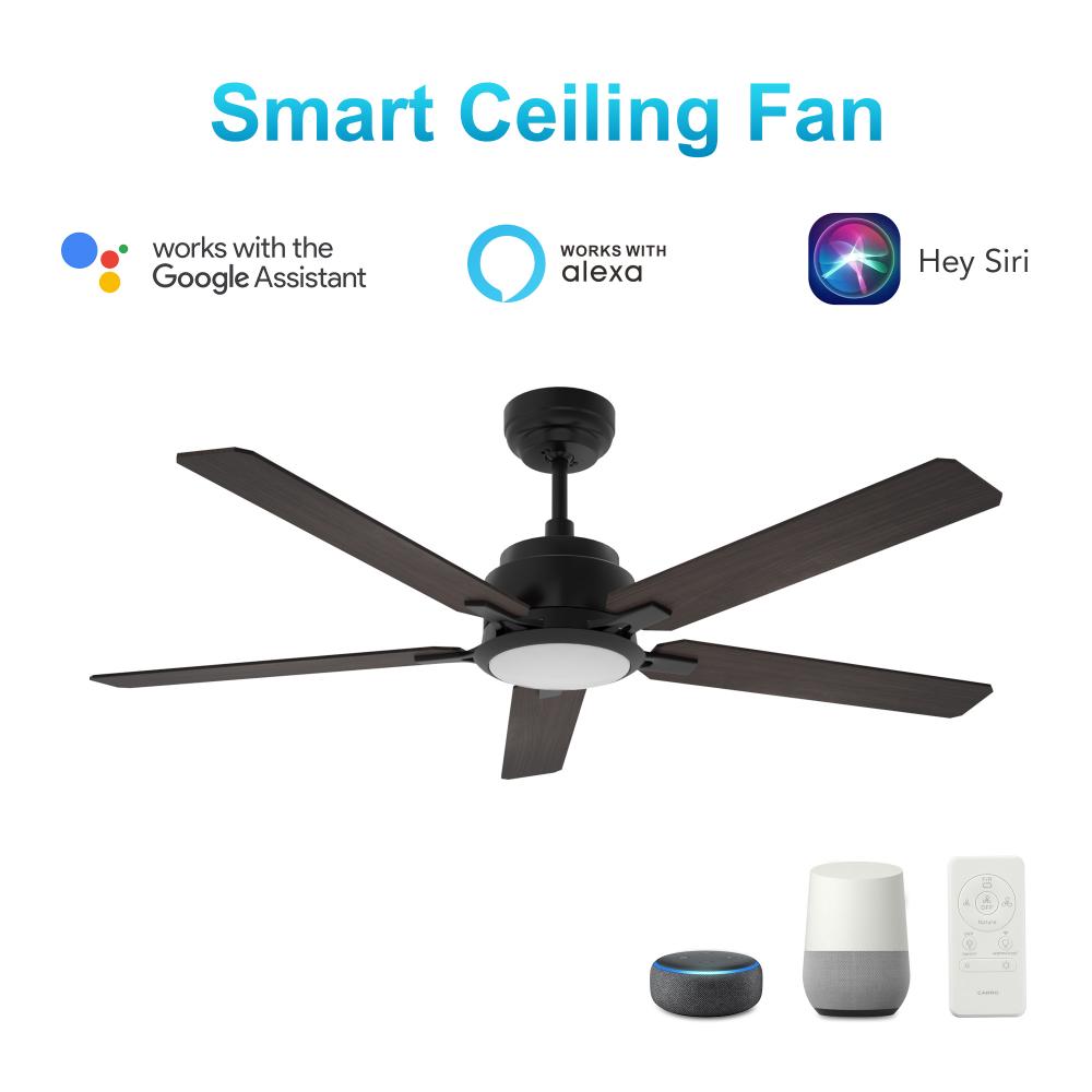 Espear 52-inch Smart Ceiling Fan with Remote, Light Kit Included, Works with Google Assistant, Amazo