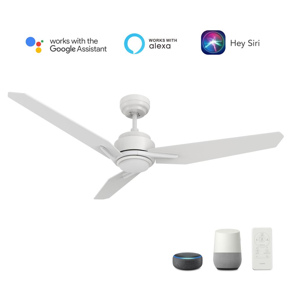 Tracer 56-inch Smart Ceiling Fan with Remote, Light Kit Included, Works with Google Assistant, Amazo