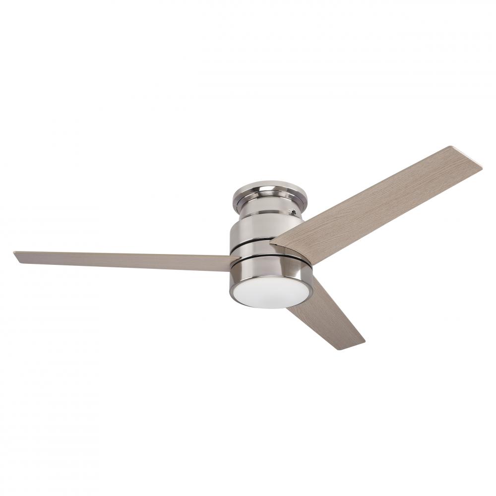 Raiden 52-inch Indoor Smart Ceiling Fan with LED Light Kit and Wall Control, Works with Google Assis