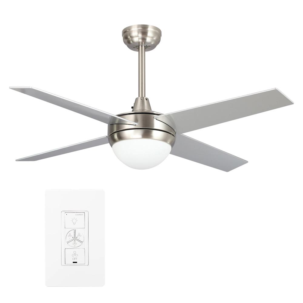 Nova 48-inch Indoor Smart Ceiling Fan with LED Light Kit & Wall Control, Works with A