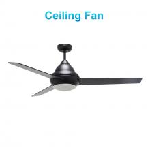 Carro USA VWGA-523Q-L12-B2-1 - Kendrick 52-inch Ceiling Fan with Remote, Light Kit Included