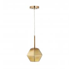 Carro USA P-G2619011A2 - CARRO HOME Pegasus Jewel Tone Glass Pendant Light – Golden Diamond