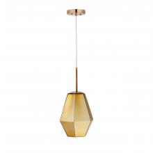 Carro USA P-G2730011A2 - CARRO HOME Taurus Jewel Tone Glass Pendant Light – Golden Citrine