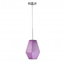 Carro USA P-G2730011A5 - CARRO HOME  Taurus Jewel Tone Glass Pendant Light – Rose Pink Sapphire