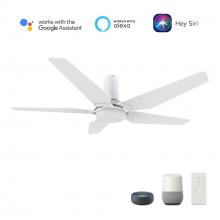 Carro USA VS525B-L22-W1-1-FM - Woodrow 52-inch Smart Ceiling Fan with Remote, Light Kit Included, Works with Google Assistant, Amaz