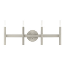 Livex Lighting 10344-91 - 4 Lt Brushed Nickel ADA Bath Vanity